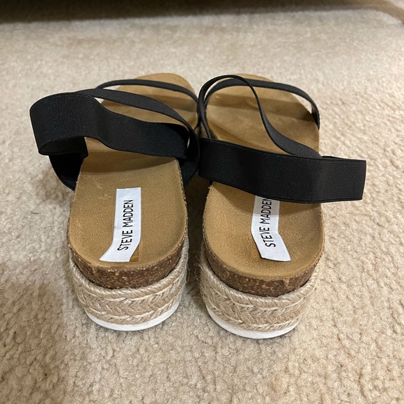 Steve Madden Kahlua Black Espadrille - Picture 4 of 9